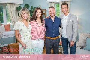 Photo courtesy of Home & Family L to R: Cameron Mathison, Debbie Matenopoulos, Christi Straub, Josh Straub.